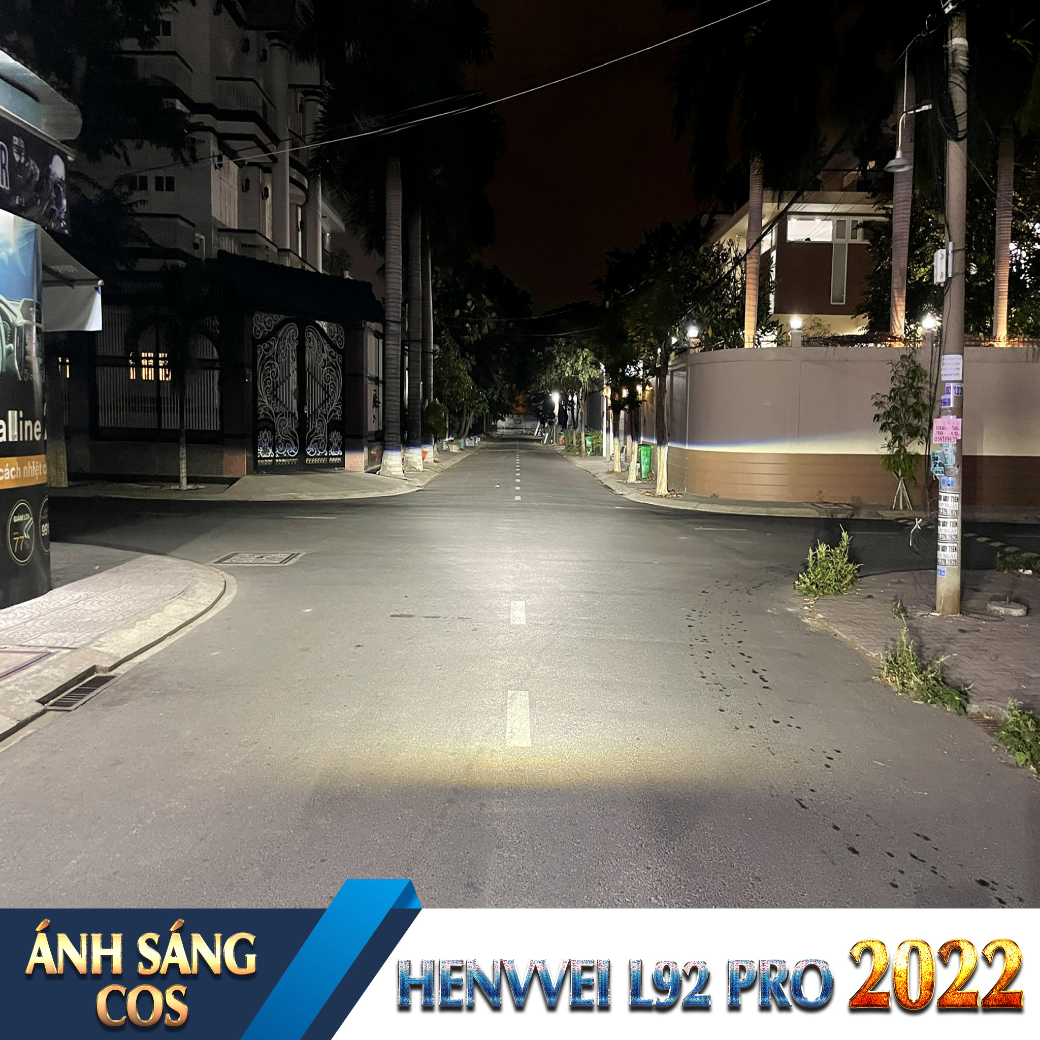 ánh sáng cos henvvei l92 pro