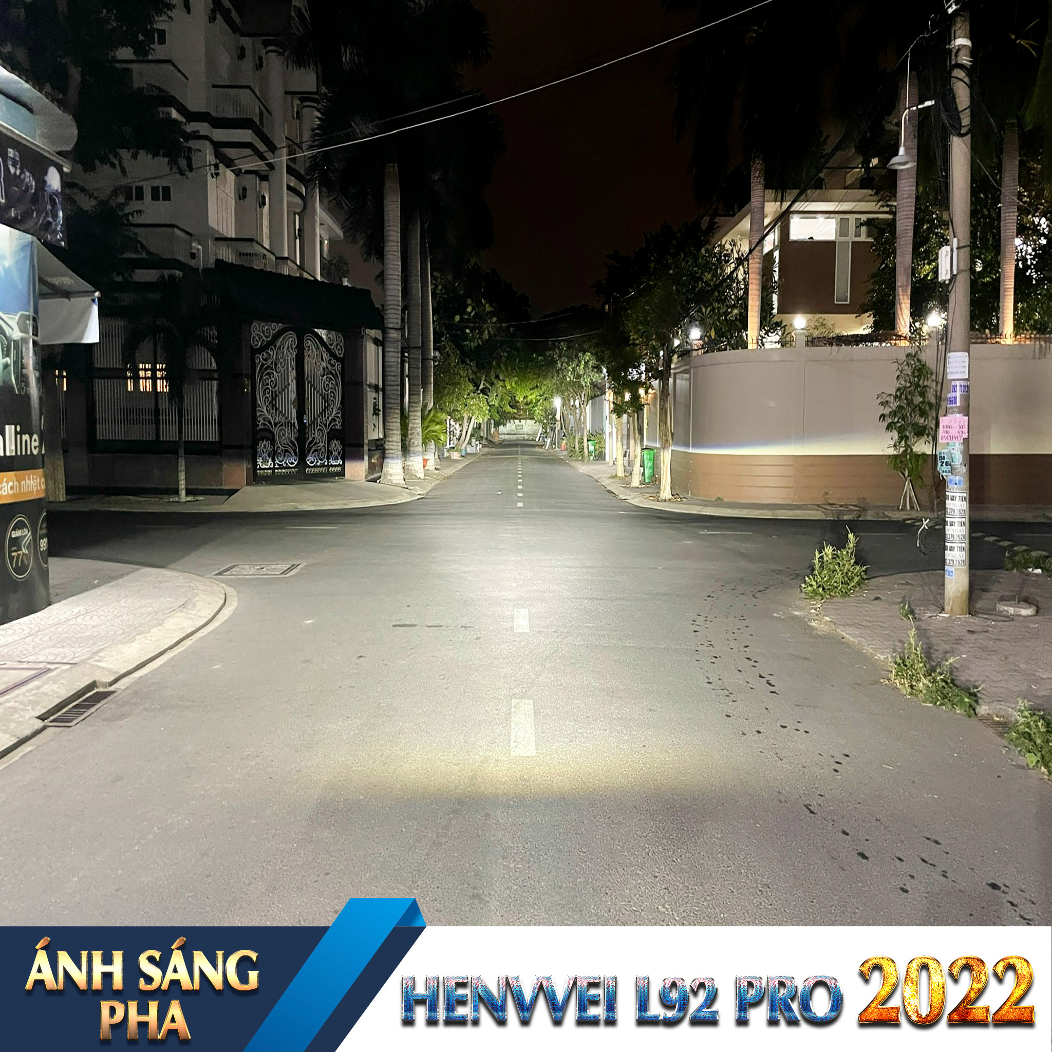 ánh sáng pha henvvei l92 pro